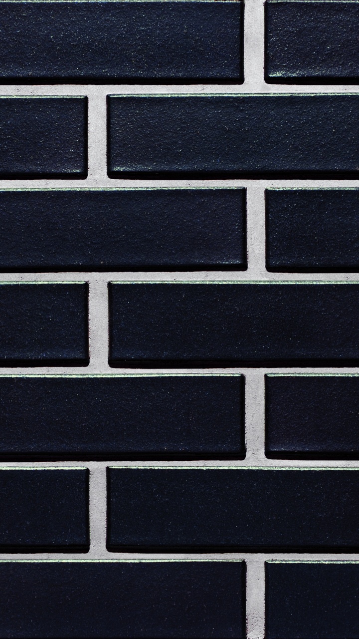 Schwarze Und Weiße Mauer Brick. Wallpaper in 720x1280 Resolution