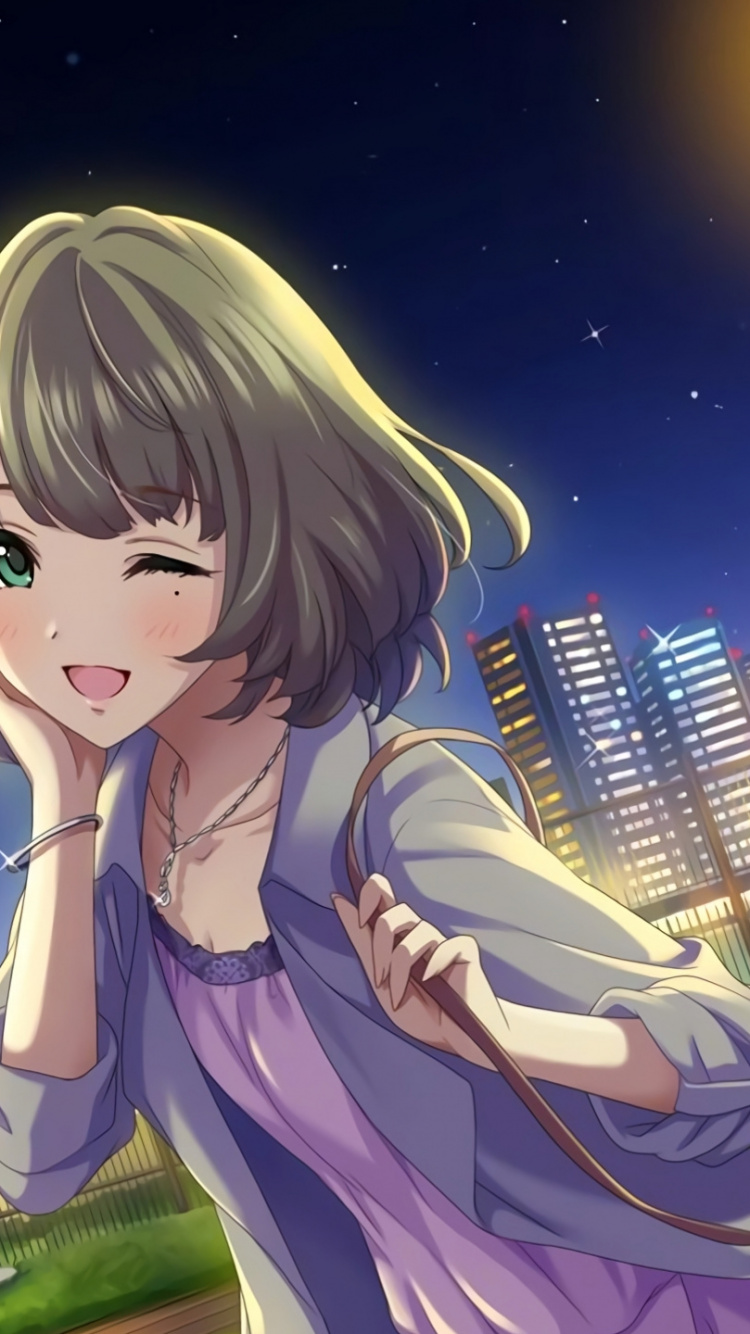 Kaede Takagaki, Die Idolmaster Cinderella Girls, Kaede Takagaki Stimme, Cartoon, Gr. Wallpaper in 750x1334 Resolution