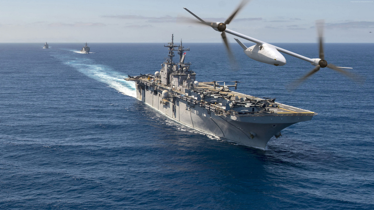 Tiltrotor, Warship, Naval Ship, Navy, Ship. Wallpaper in 1280x720 Resolution