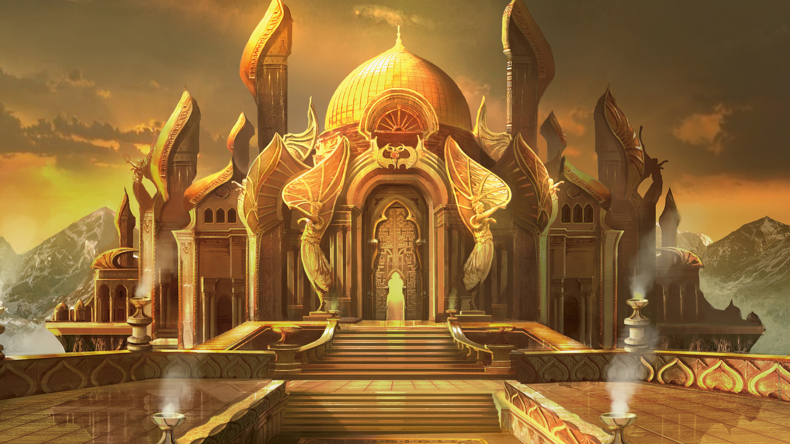 Edificio de Cúpula Marrón y Dorado. Wallpaper in 2560x1440 Resolution