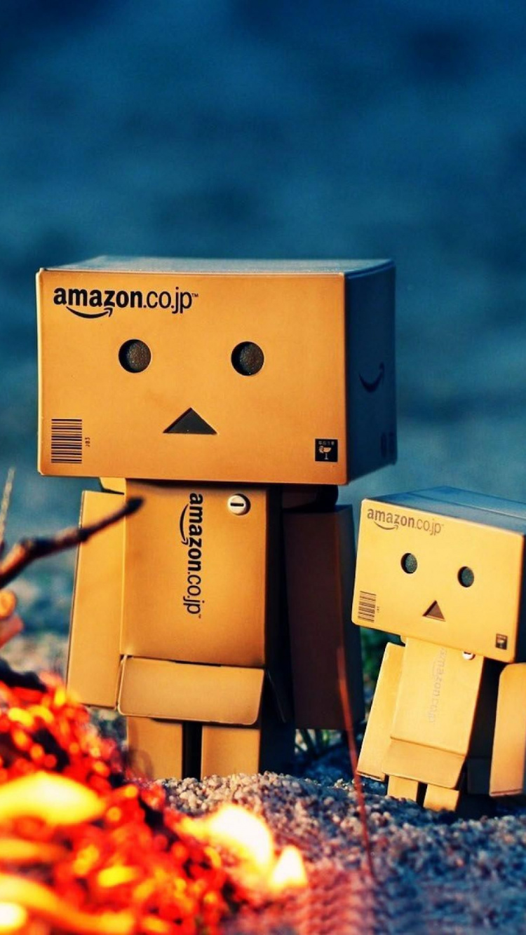 Brown Cardboard Box on Fire. Wallpaper in 750x1334 Resolution