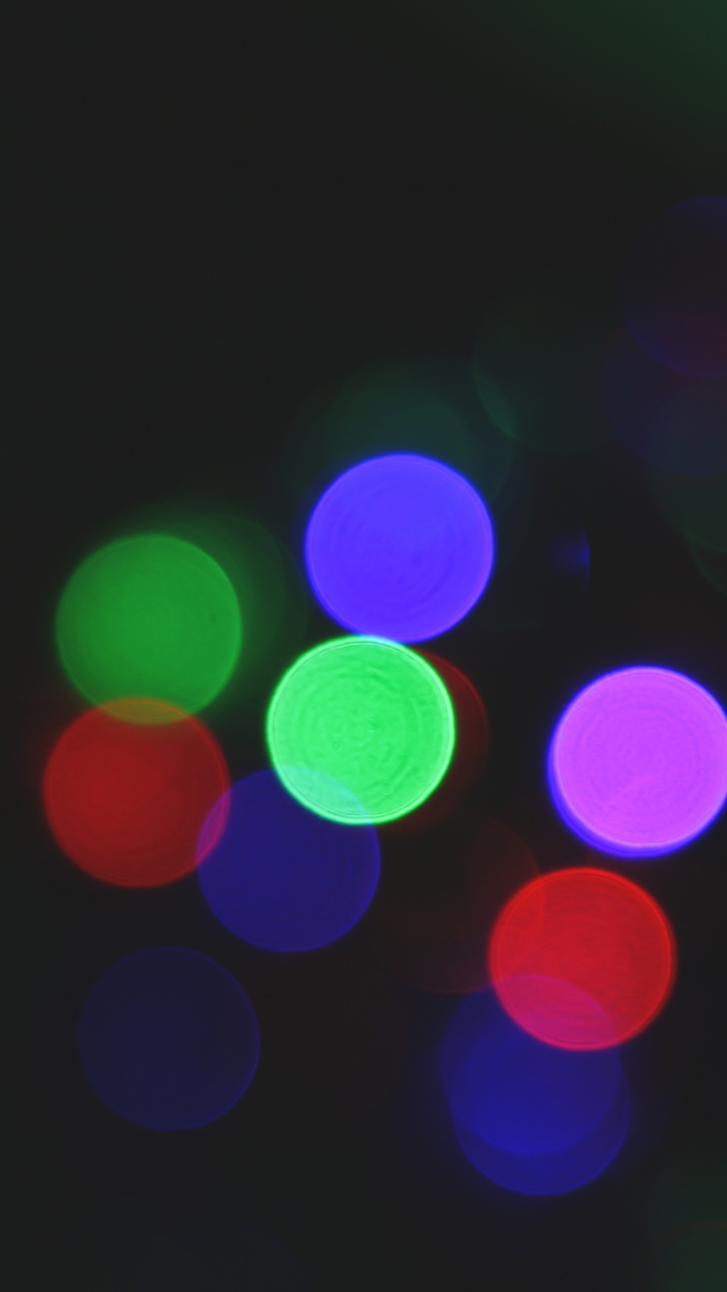 Luces Bokeh Verdes y Blancas. Wallpaper in 1440x2560 Resolution