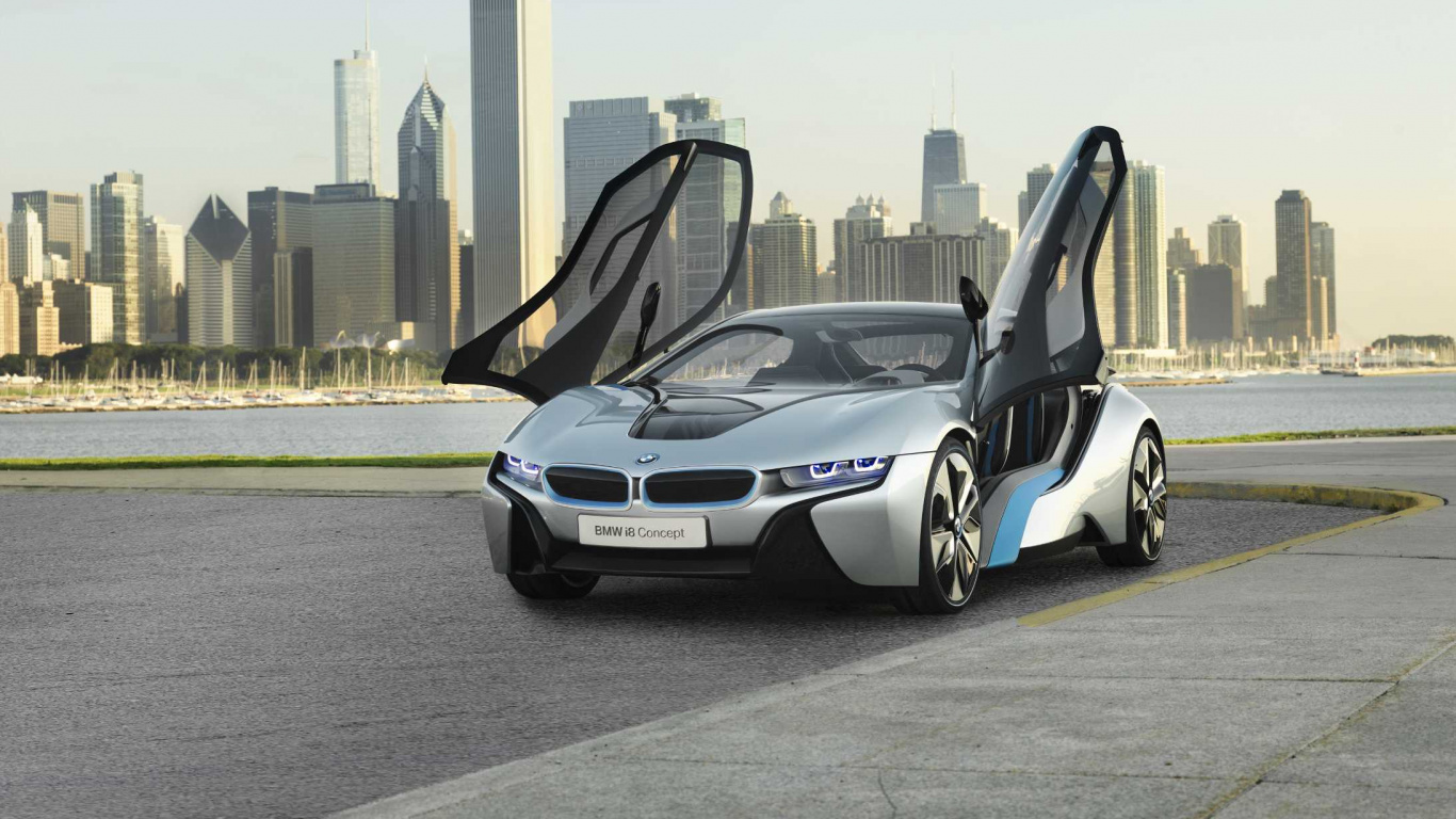 White and Black Porsche 911 on Road During Daytime. Wallpaper in 1366x768 Resolution