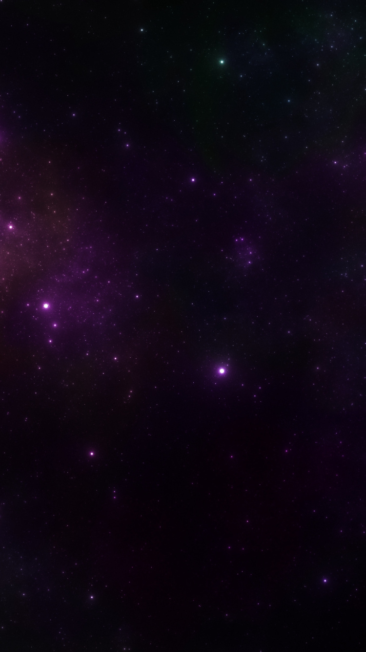 Purple and Black Starry Night. Wallpaper in 750x1334 Resolution