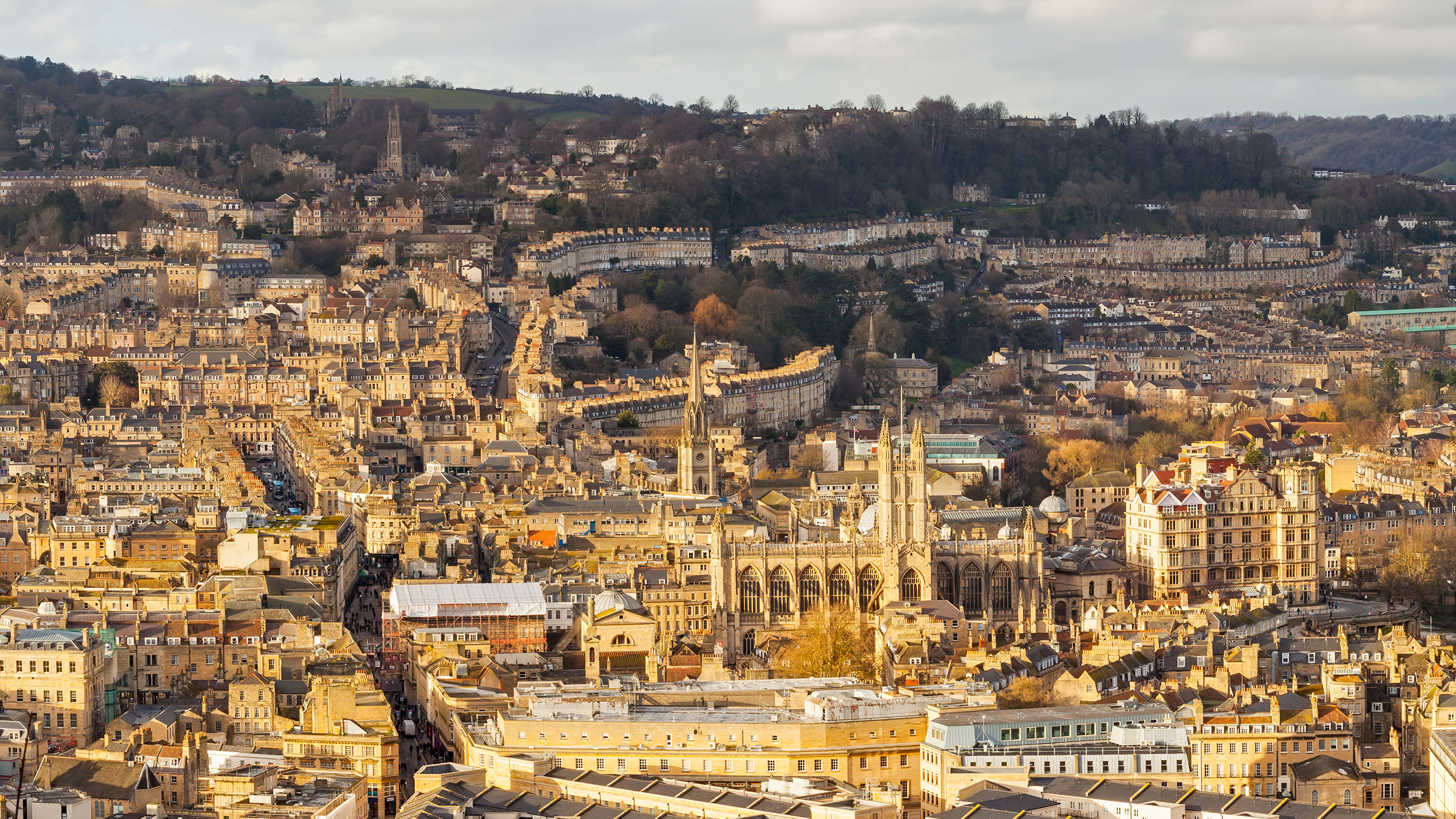 Vue Aérienne Des Bâtiments de la Ville Pendant la Journée. Wallpaper in 3840x2160 Resolution