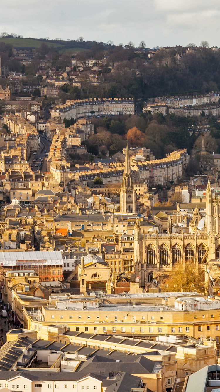 Vue Aérienne Des Bâtiments de la Ville Pendant la Journée. Wallpaper in 750x1334 Resolution