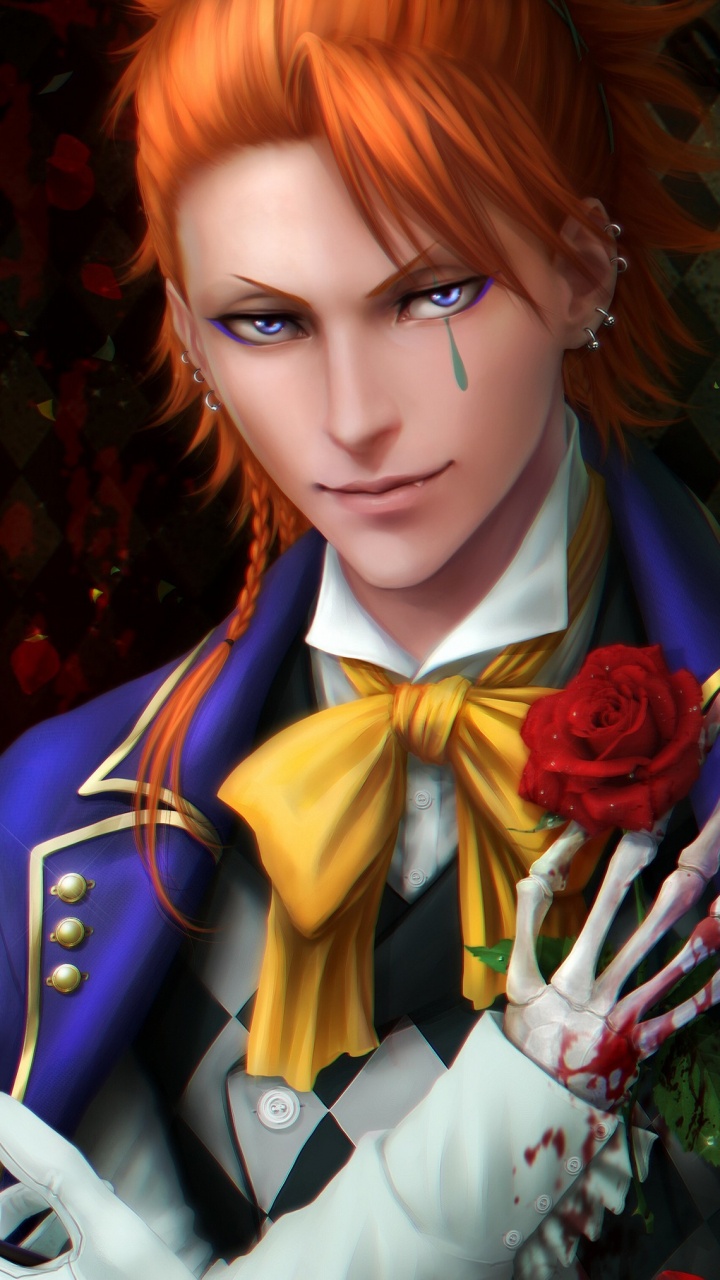 黑色的管家, Ciel Phantomhive, 均匀, 长长的头发, 微笑 壁纸 720x1280 允许