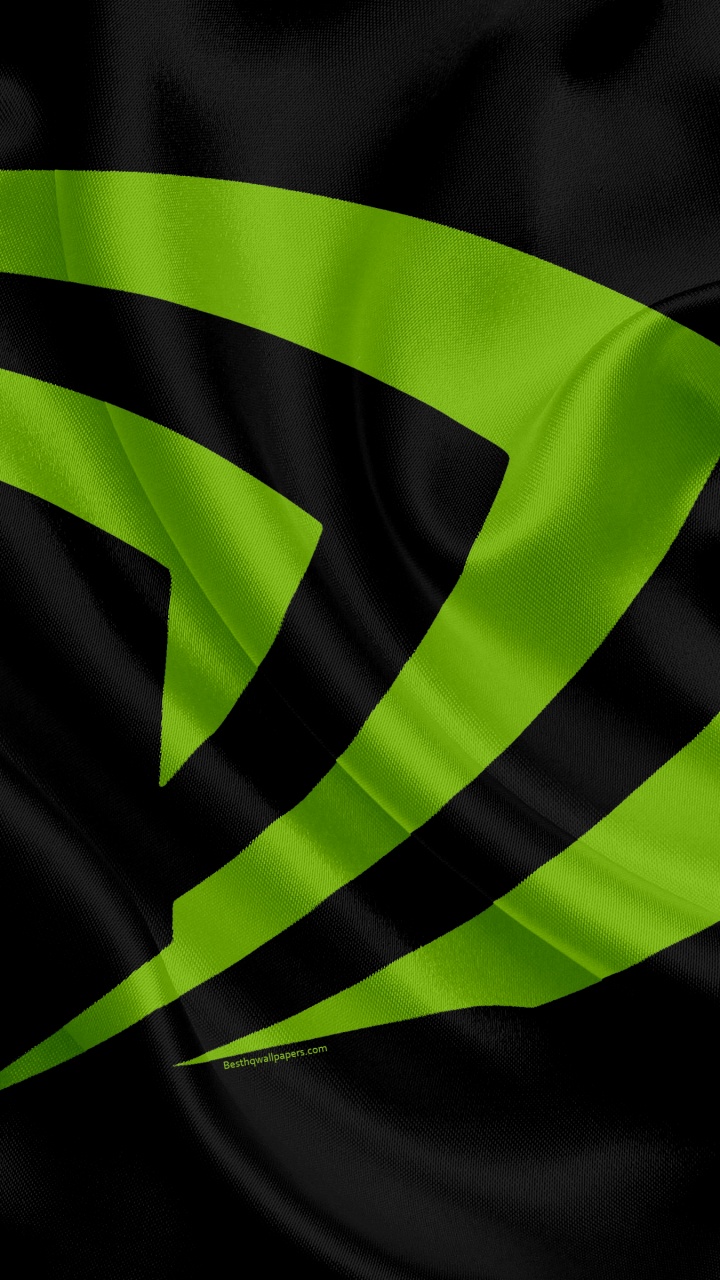 Nvidia, Geforce, Green, Black, Leaf. Wallpaper in 720x1280 Resolution