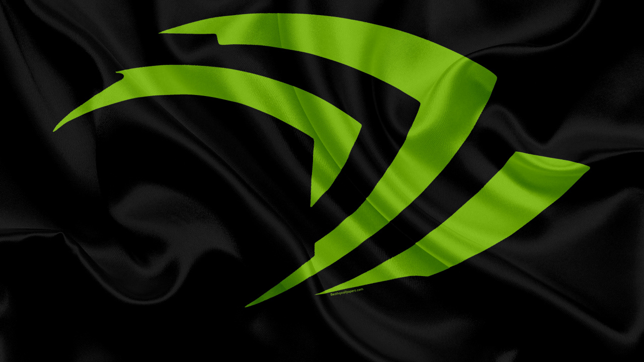 NVIDIA, Geforce, Green, Noir, Feuille. Wallpaper in 1280x720 Resolution