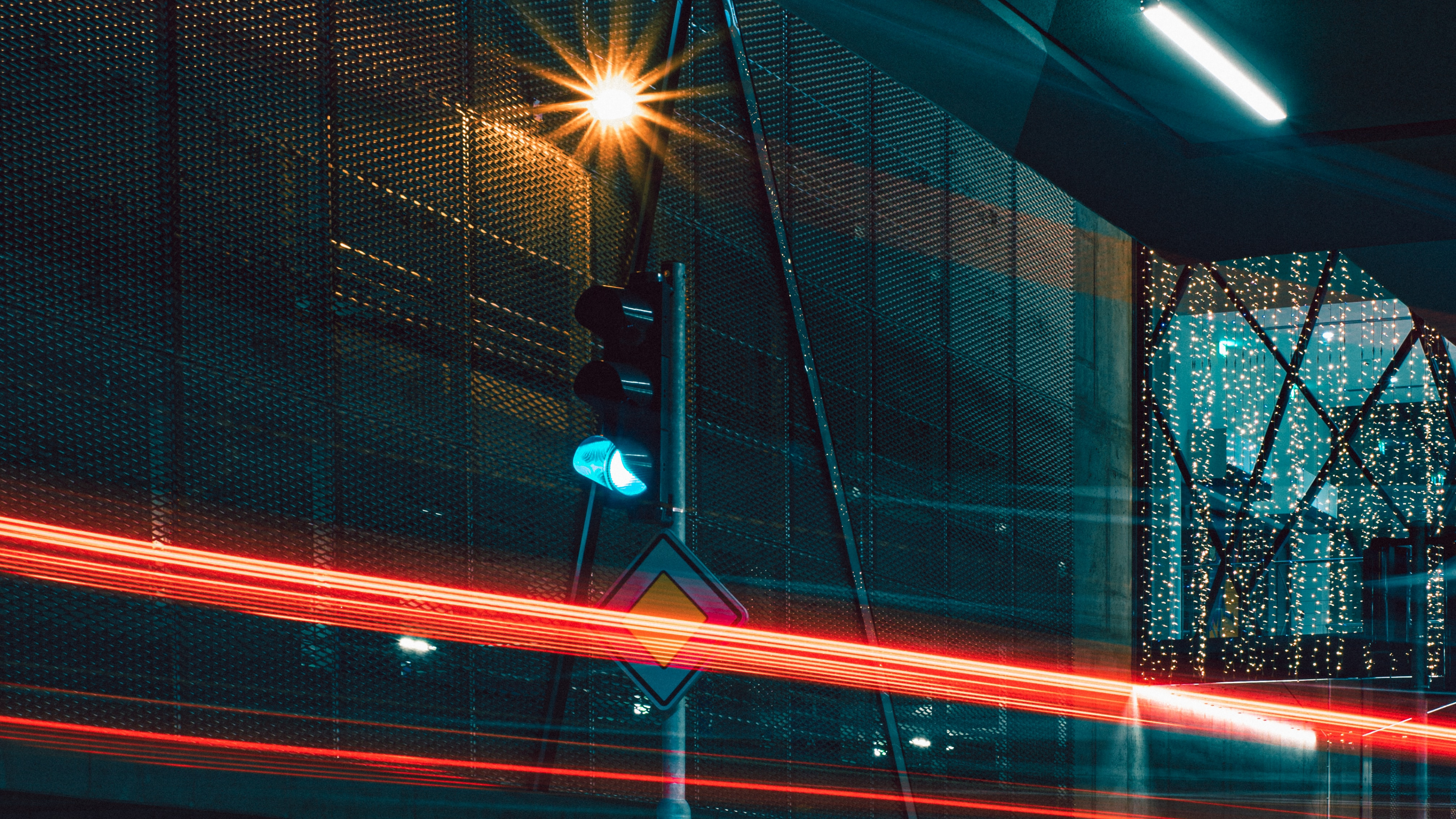 Time Lapse Photography of Cars on Road During Night Time. Wallpaper in 3840x2160 Resolution