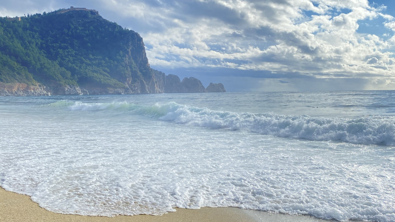 Agua, Azure, Playa, Paisaje Natural, Cumulus. Wallpaper in 1280x720 Resolution