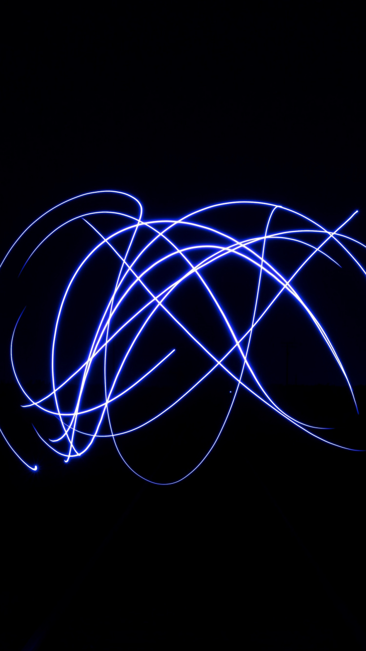 Weiße Und Blaue Linie Abbildung. Wallpaper in 750x1334 Resolution