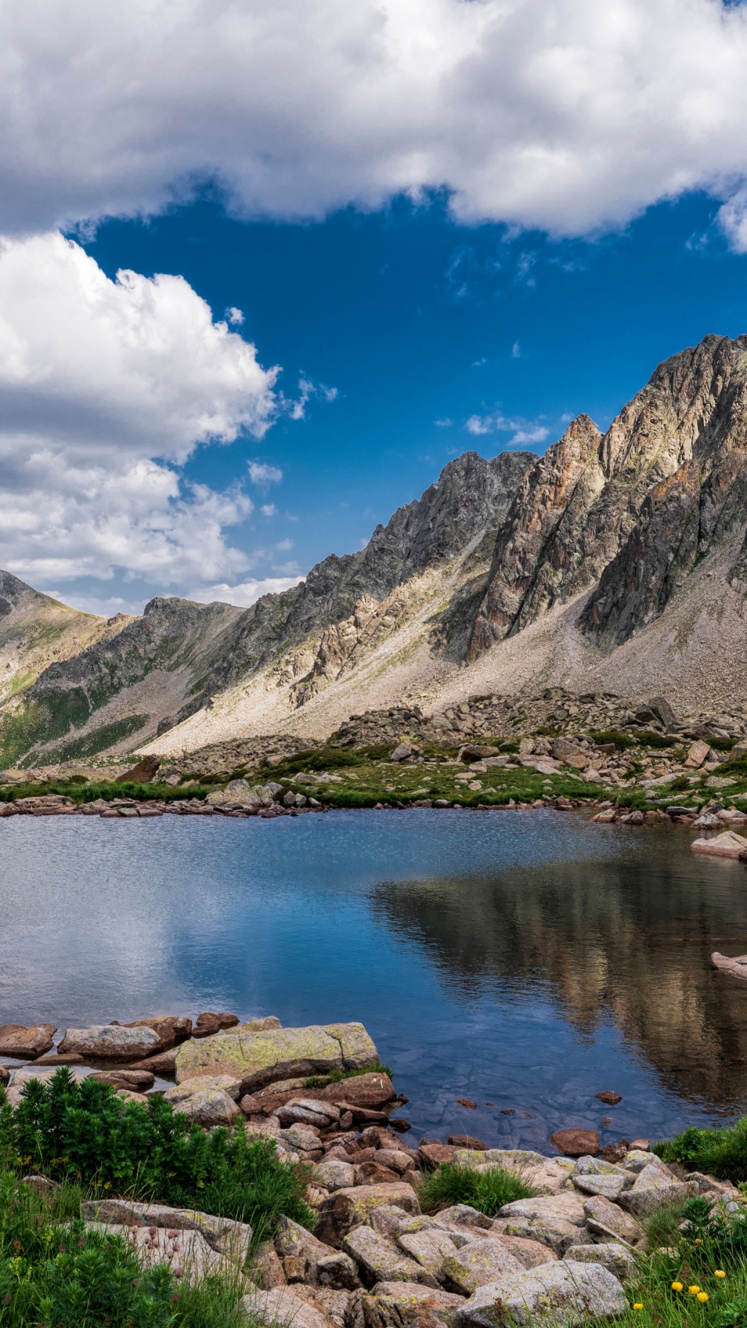 Andorra, Nature, Lake, Landscape, Mountain. Wallpaper in 1080x1920 Resolution