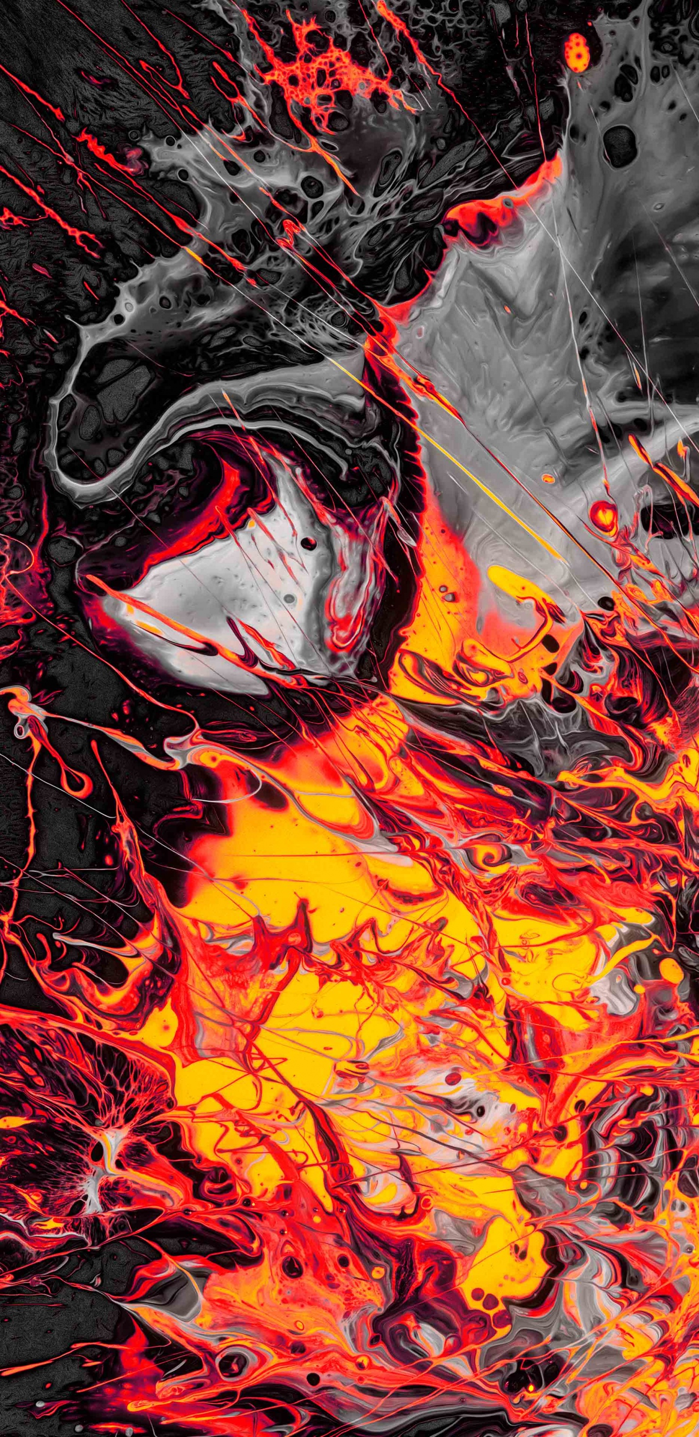 海报, 艺术, 视觉艺术, 橙色, 液体 壁纸 1440x2960 允许