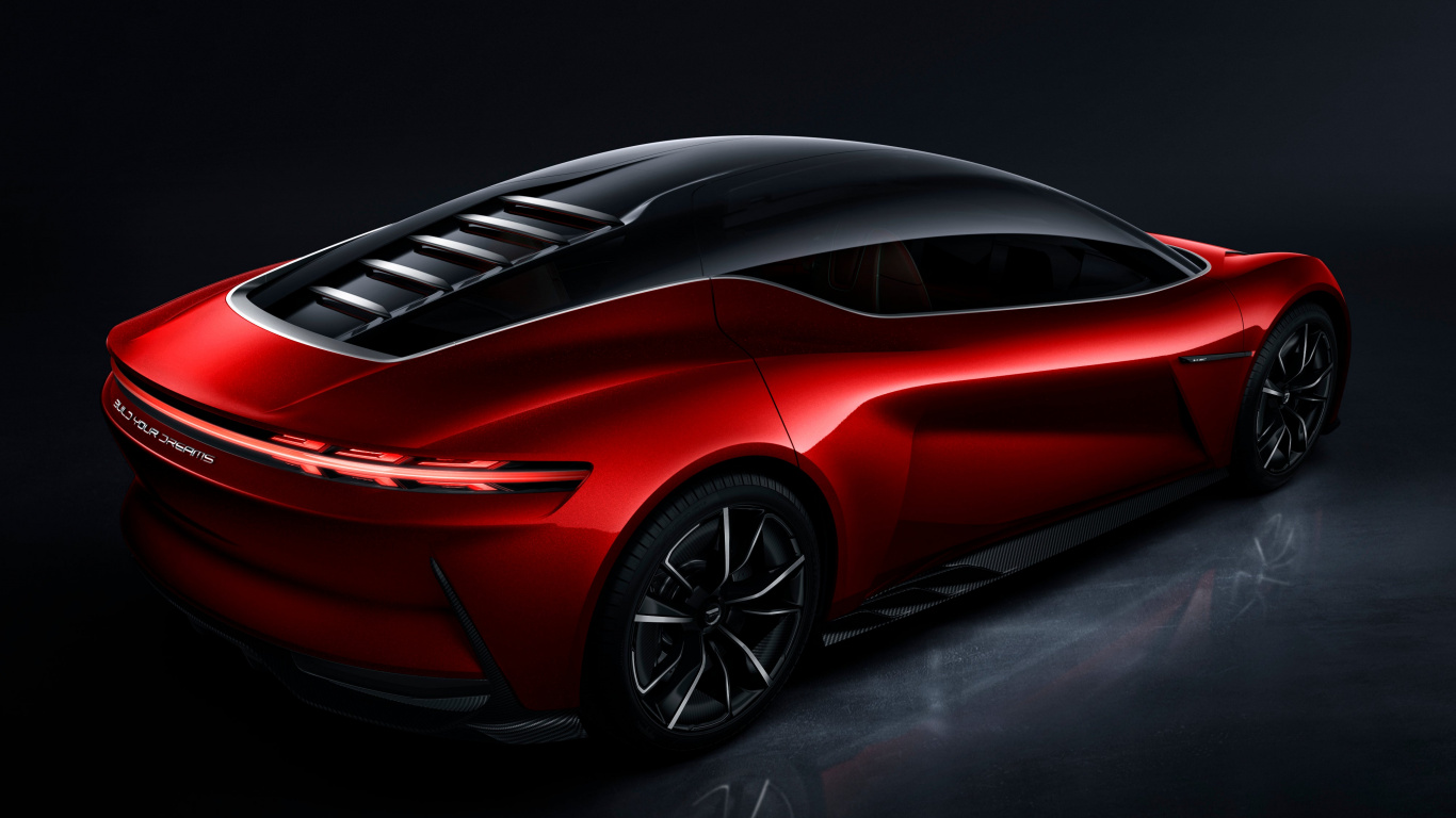 Porsche 911 Rouge et Noire. Wallpaper in 1366x768 Resolution