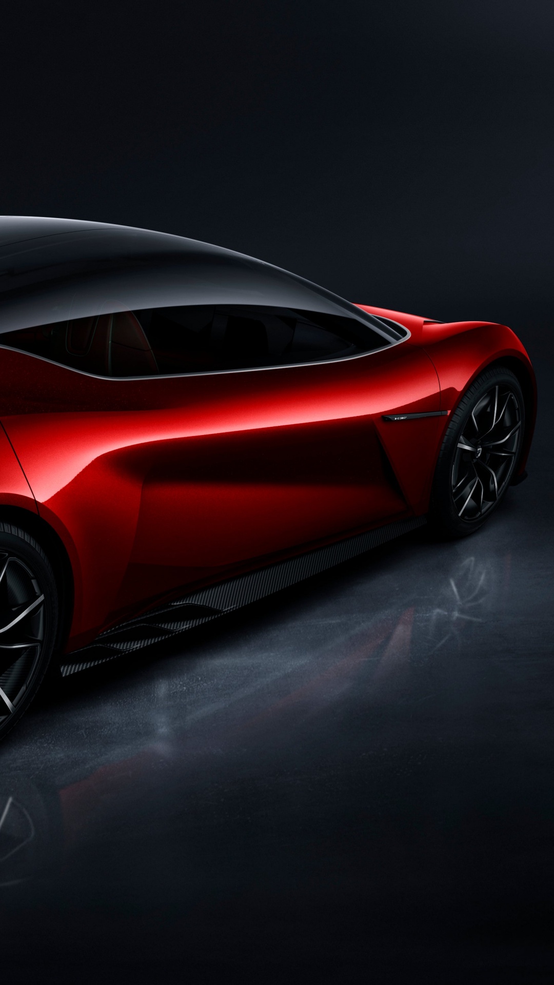 Roter Und Schwarzer Porsche 911. Wallpaper in 1080x1920 Resolution