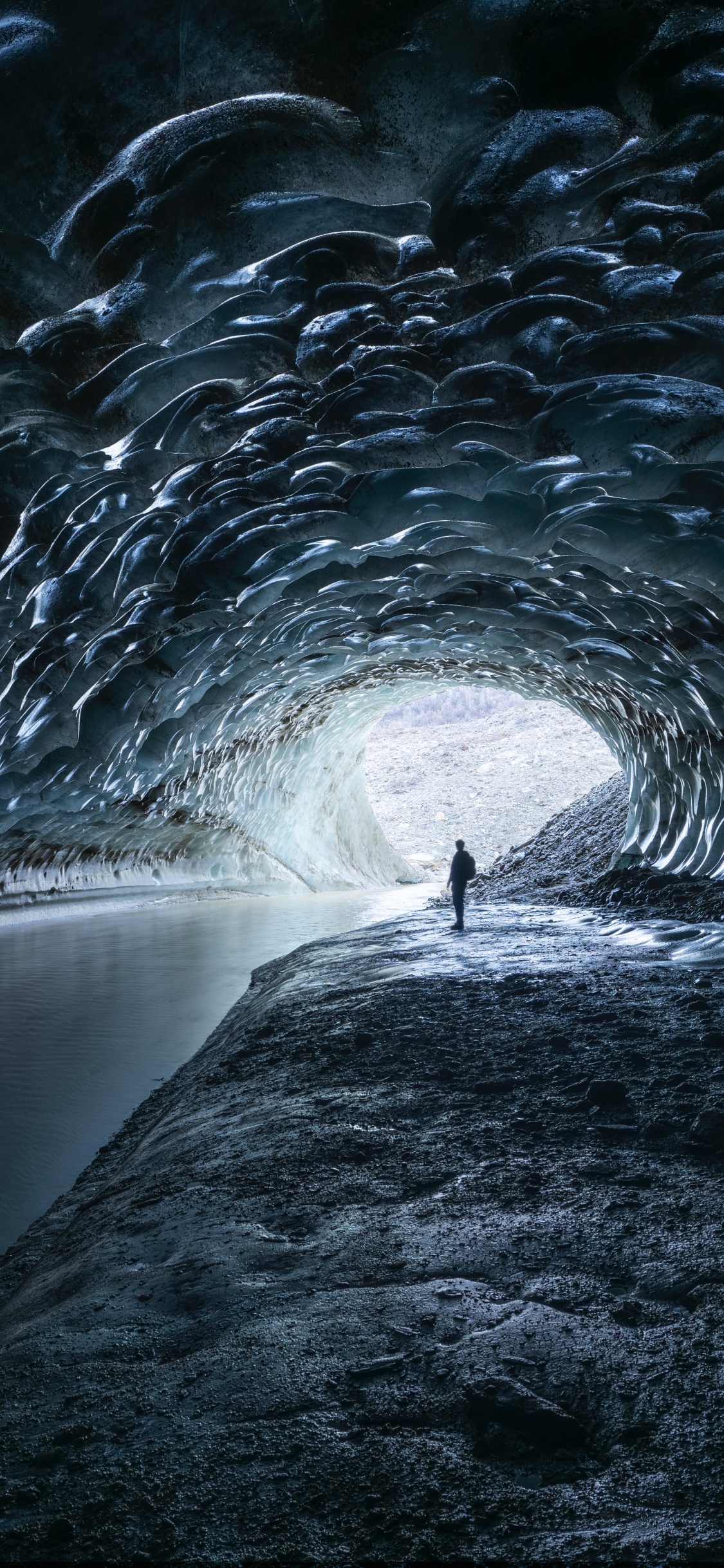 Castner Creek, Atmosphäre, Wasserressourcen, Wasser, Fahrbahn. Wallpaper in 1125x2436 Resolution