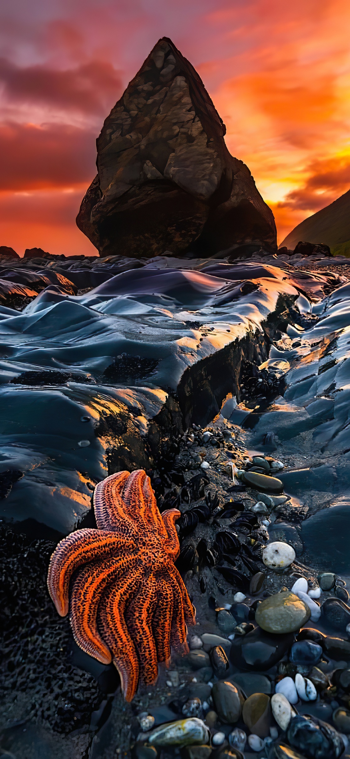 Light, World, Mountain, Cloud, Natural Environment. Wallpaper in 1125x2436 Resolution