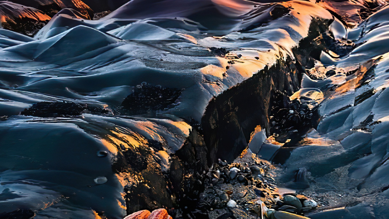 Lumière, Environnement Naturel, Paysage Naturel, Corps de L'eau, Afterglow. Wallpaper in 1366x768 Resolution