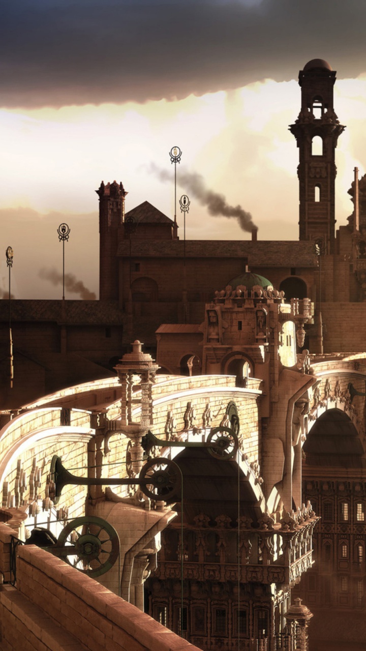 Personnes Marchant Dans la Rue Près du Bâtiment Pendant la Nuit. Wallpaper in 720x1280 Resolution