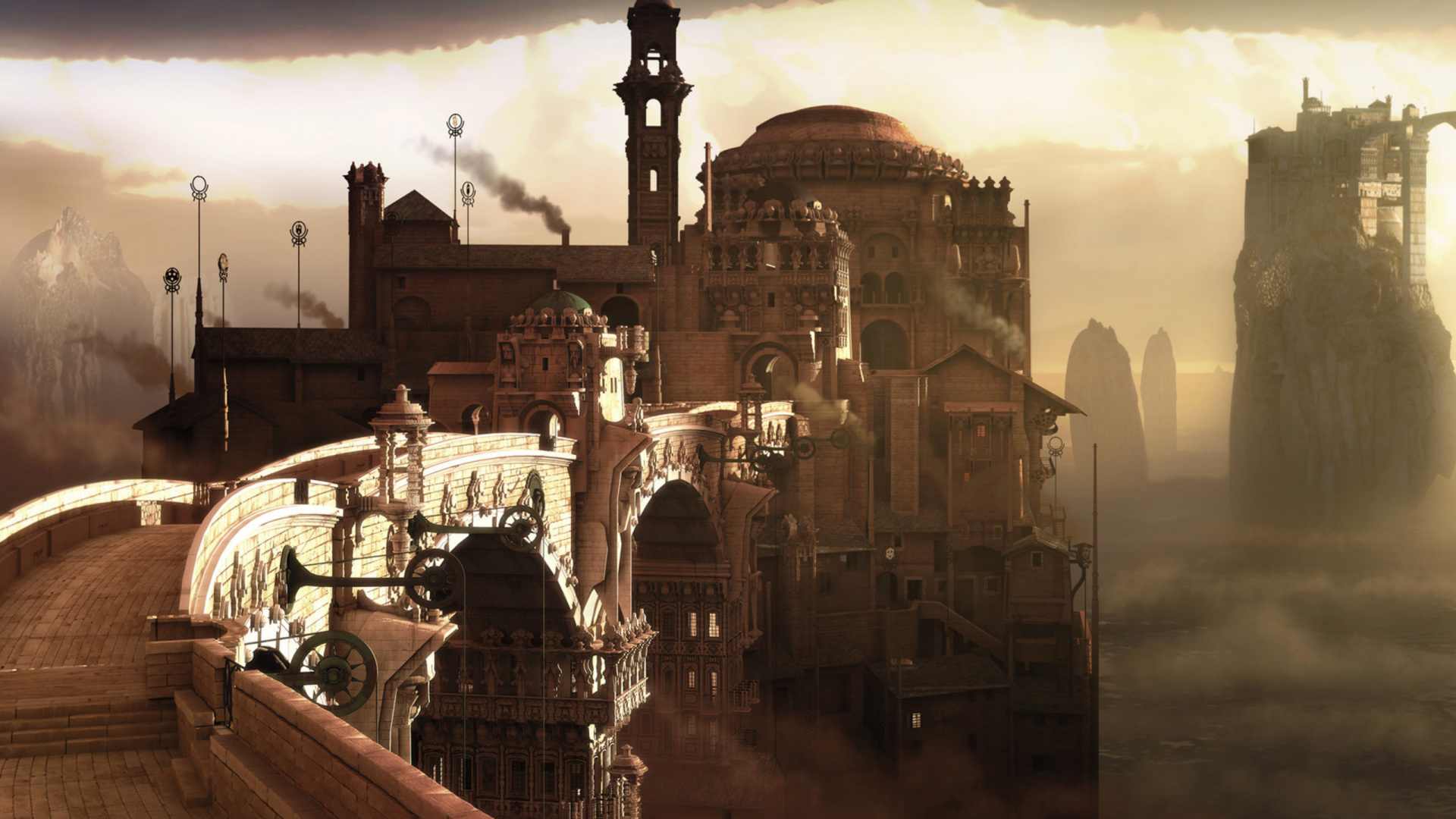 People Walking on Street Near Building During Night Time. Wallpaper in 1920x1080 Resolution