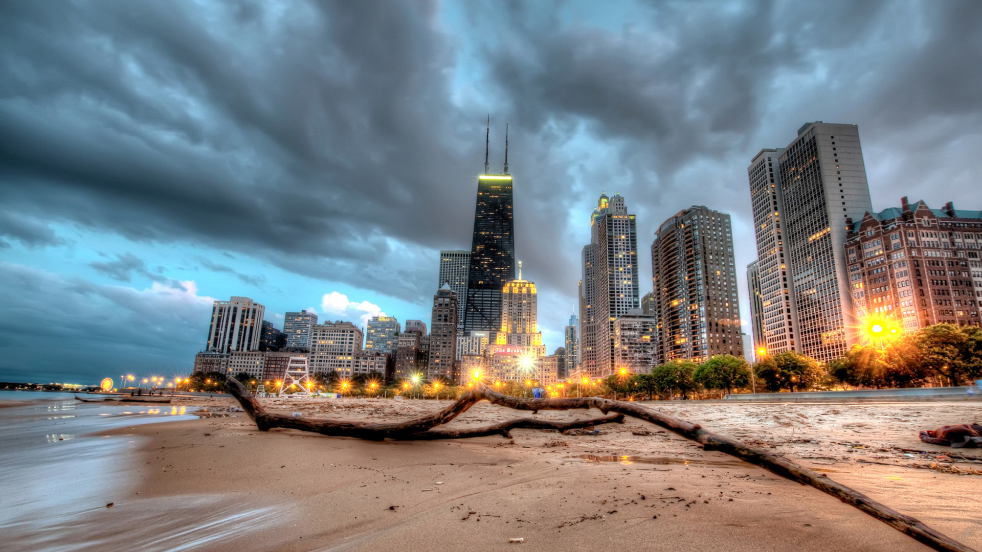 City Skyline Under Cloudy Sky During Daytime. Wallpaper in 1920x1080 Resolution