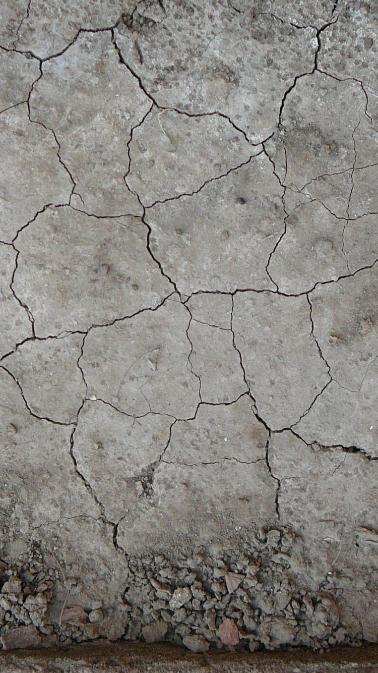 Mur de Béton Blanc et Marron. Wallpaper in 750x1334 Resolution