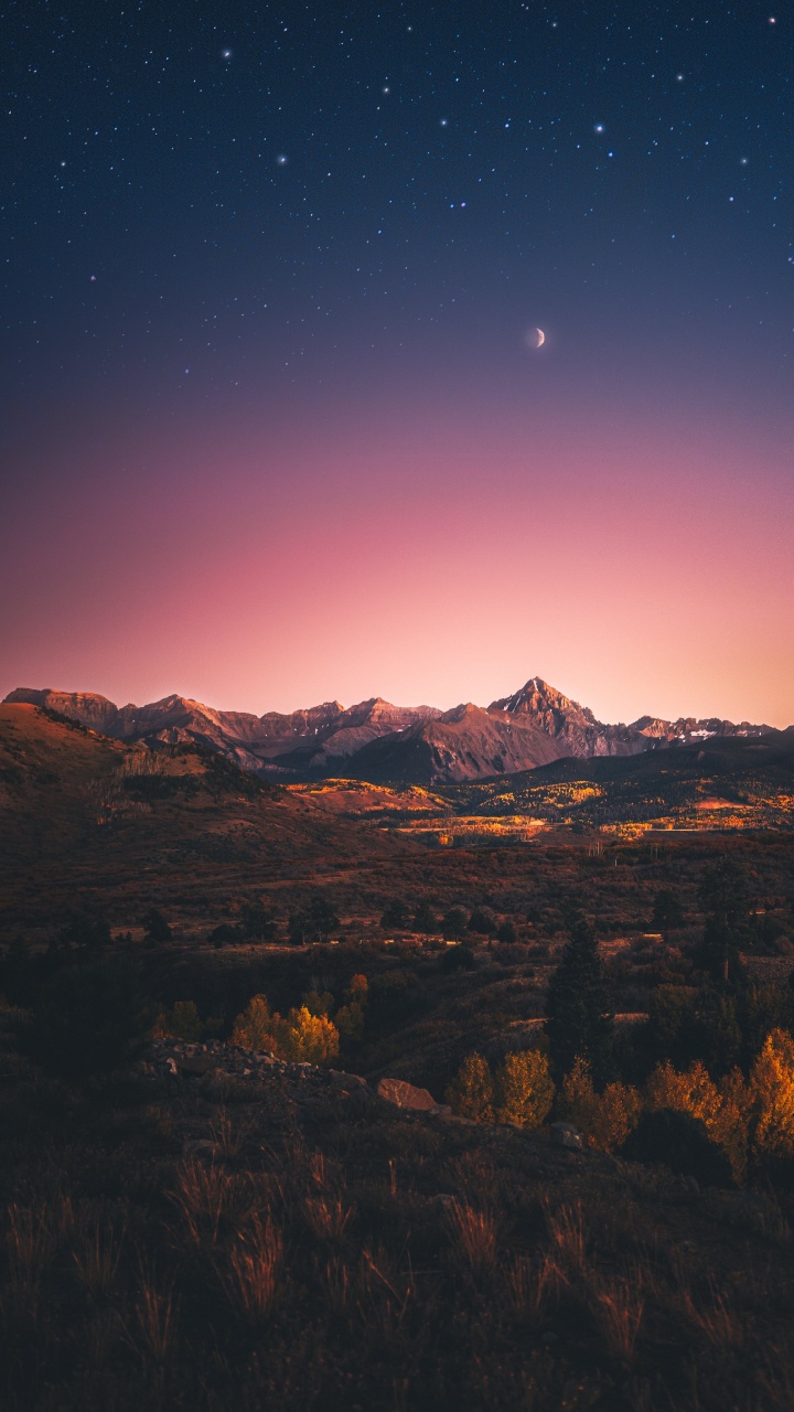 Atmosphere, Ecoregion, Natural Landscape, Afterglow, Plant. Wallpaper in 720x1280 Resolution