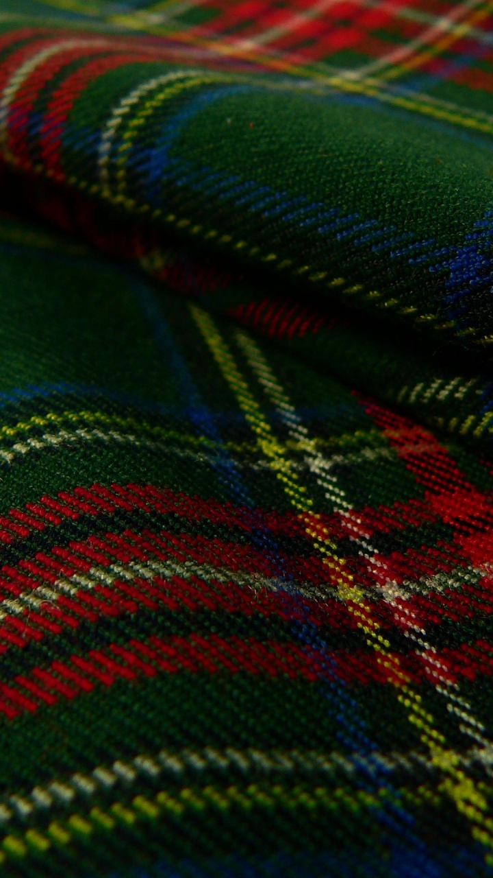 Blue Red and Yellow Plaid Textile. Wallpaper in 720x1280 Resolution