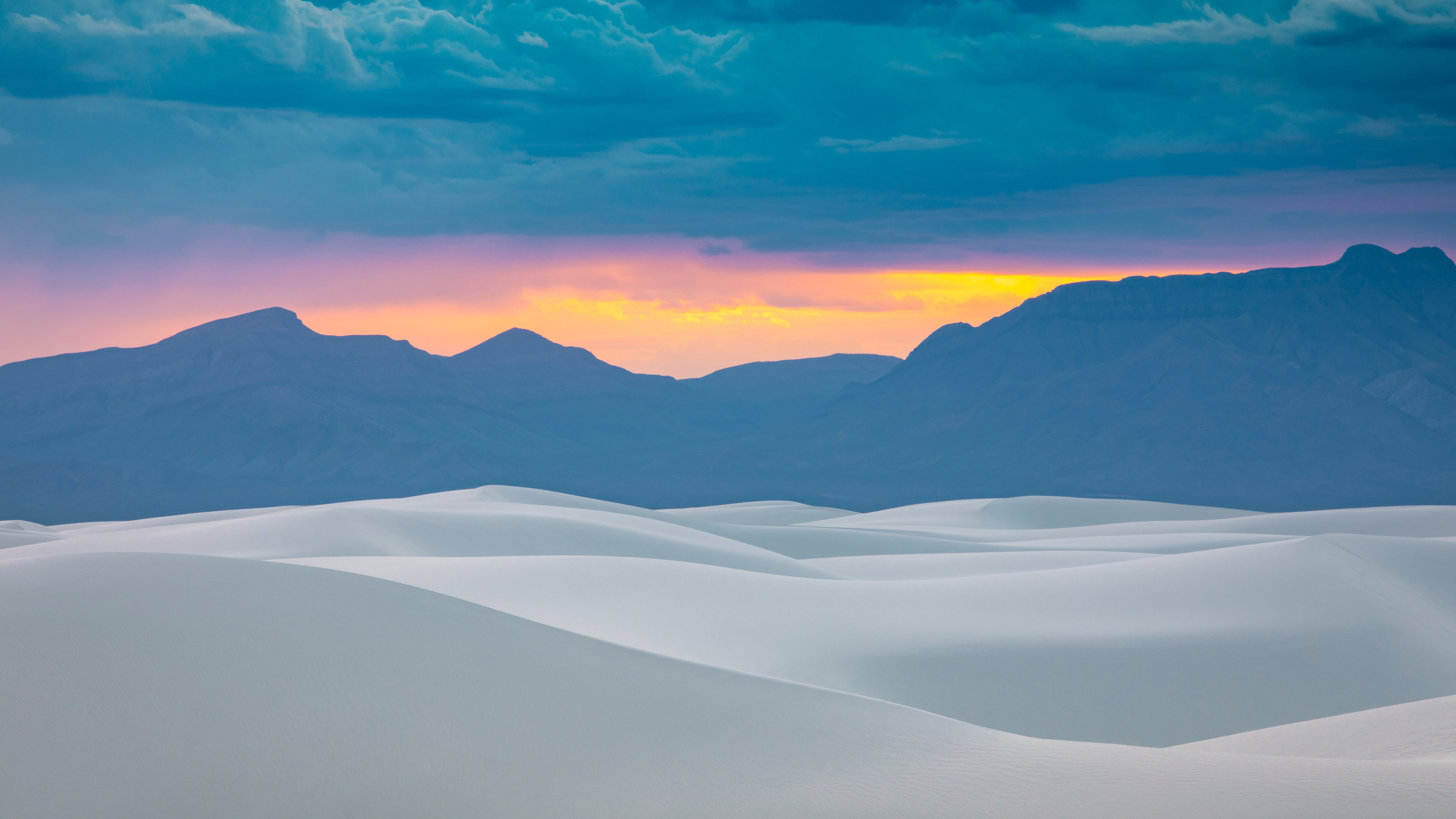 Esthétique du Désert, Parc National de White Sands, Macaron, Esthétique, Dune. Wallpaper in 3840x2160 Resolution