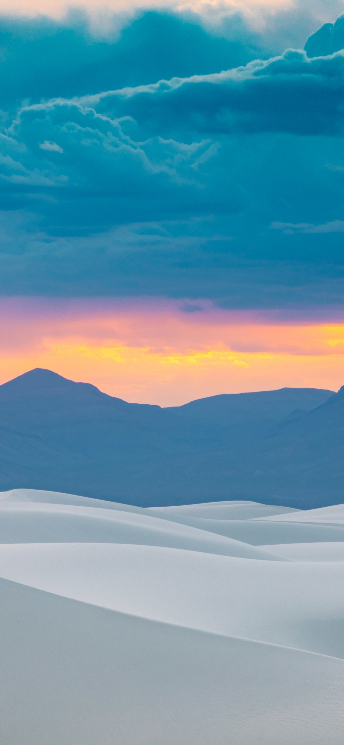 Wüstenästhetik, White Sands National Park, Macaron, Ästhetik, Düne. Wallpaper in 1125x2436 Resolution