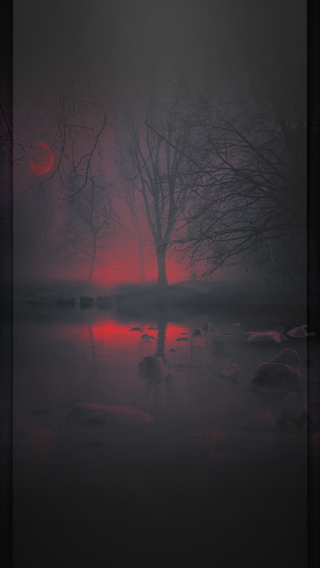 Reflection, Visual Arts, Atmosphere, Branch, Afterglow. Wallpaper in 1080x1920 Resolution