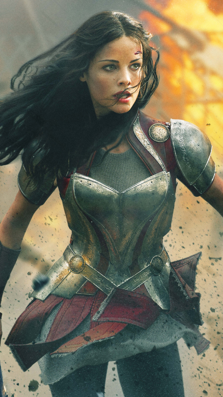 Woman in Black and Gray Dress. Wallpaper in 750x1334 Resolution