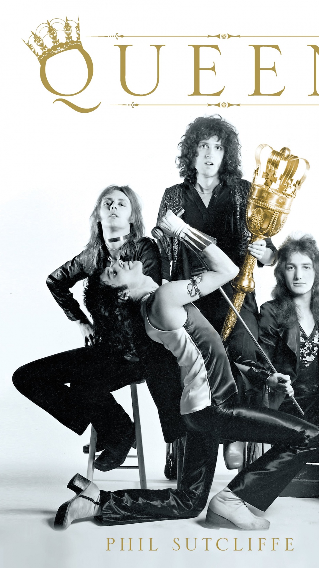 Livre, la Couverture de L'album, Queen, Nous Sommes Les Champions, Noir et Blanc. Wallpaper in 1080x1920 Resolution