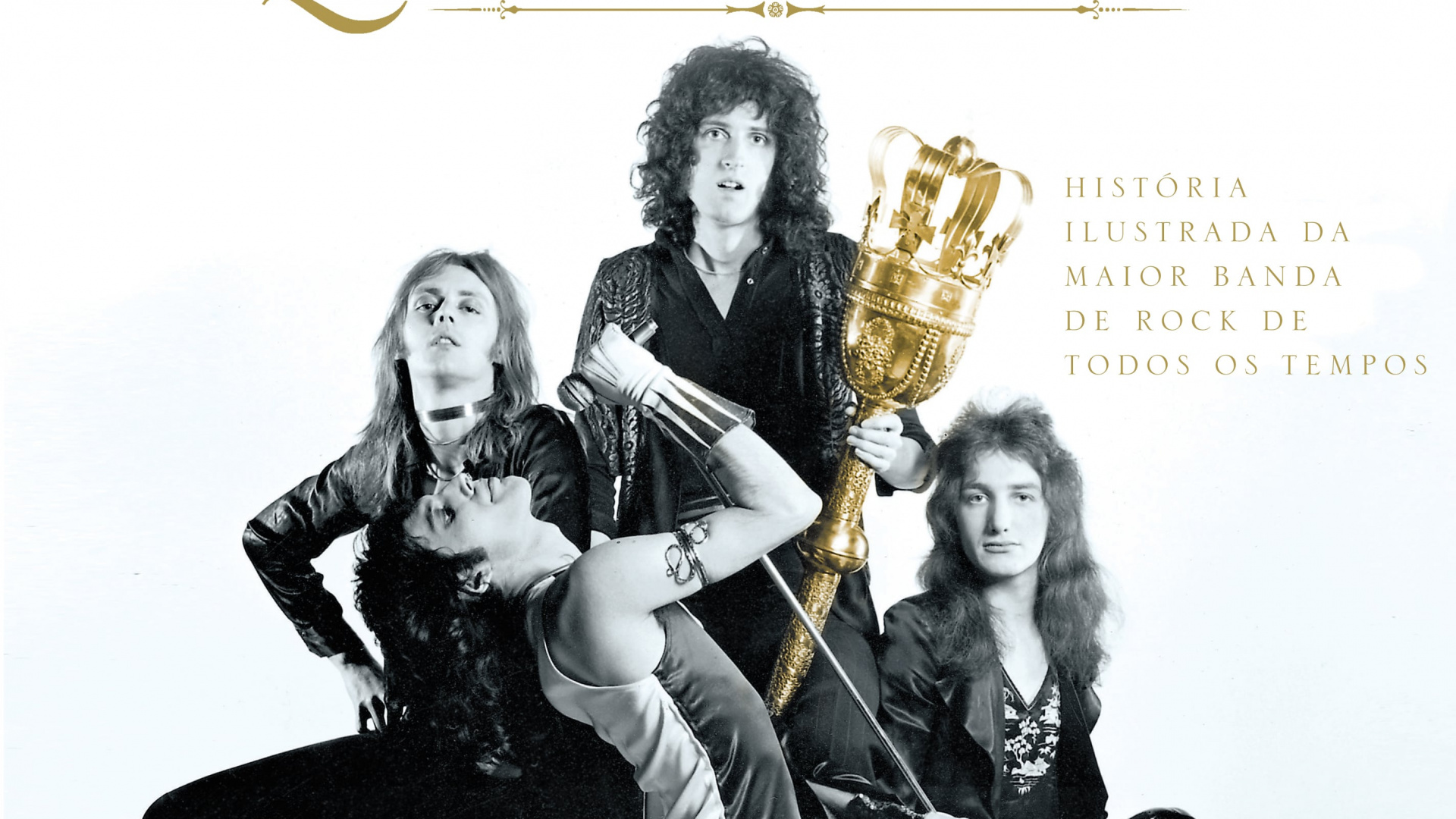 Livre, la Couverture de L'album, Queen, Nous Sommes Les Champions, Noir et Blanc. Wallpaper in 1920x1080 Resolution