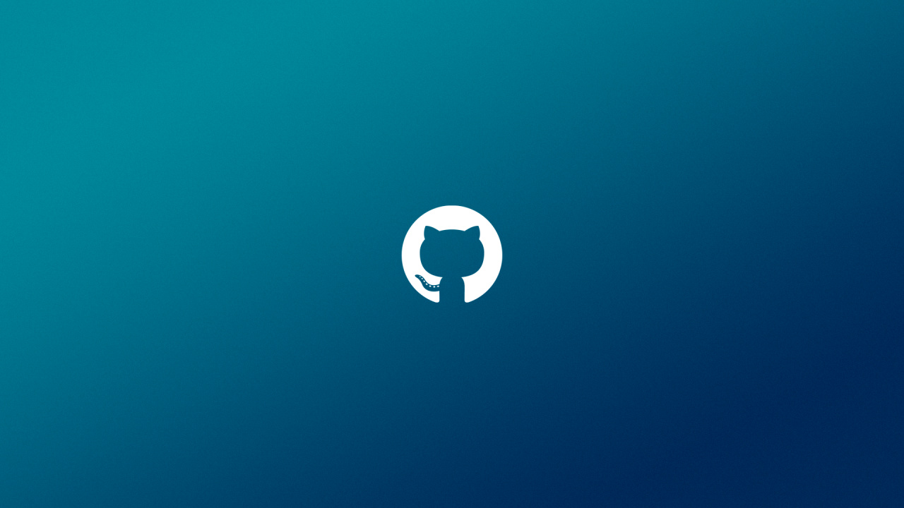 GitHub, Logotipo, Azure, Aqua, Turquesa. Wallpaper in 1280x720 Resolution