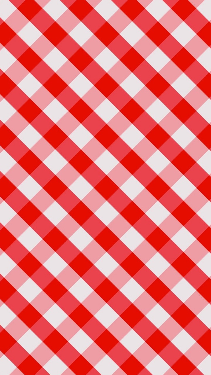 Rot-weiß Kariertes Textil. Wallpaper in 720x1280 Resolution