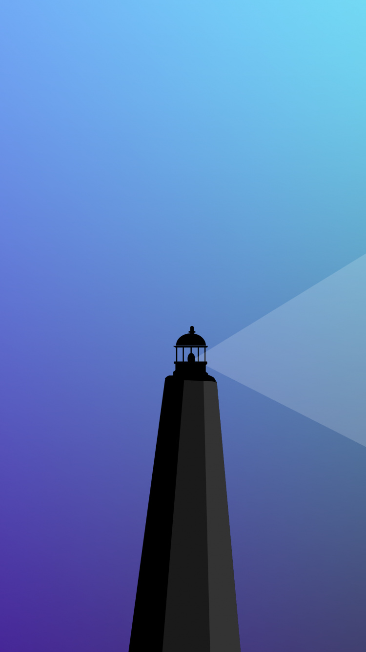 Lighthouse, Blue, Atmosphere, Line, Electric Blue. Wallpaper in 750x1334 Resolution
