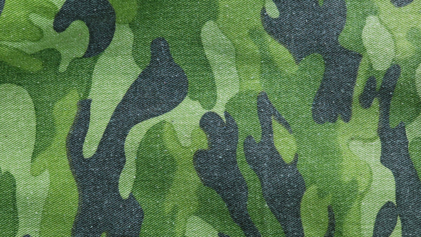 Textile Camouflage Vert Noir et Blanc. Wallpaper in 1366x768 Resolution