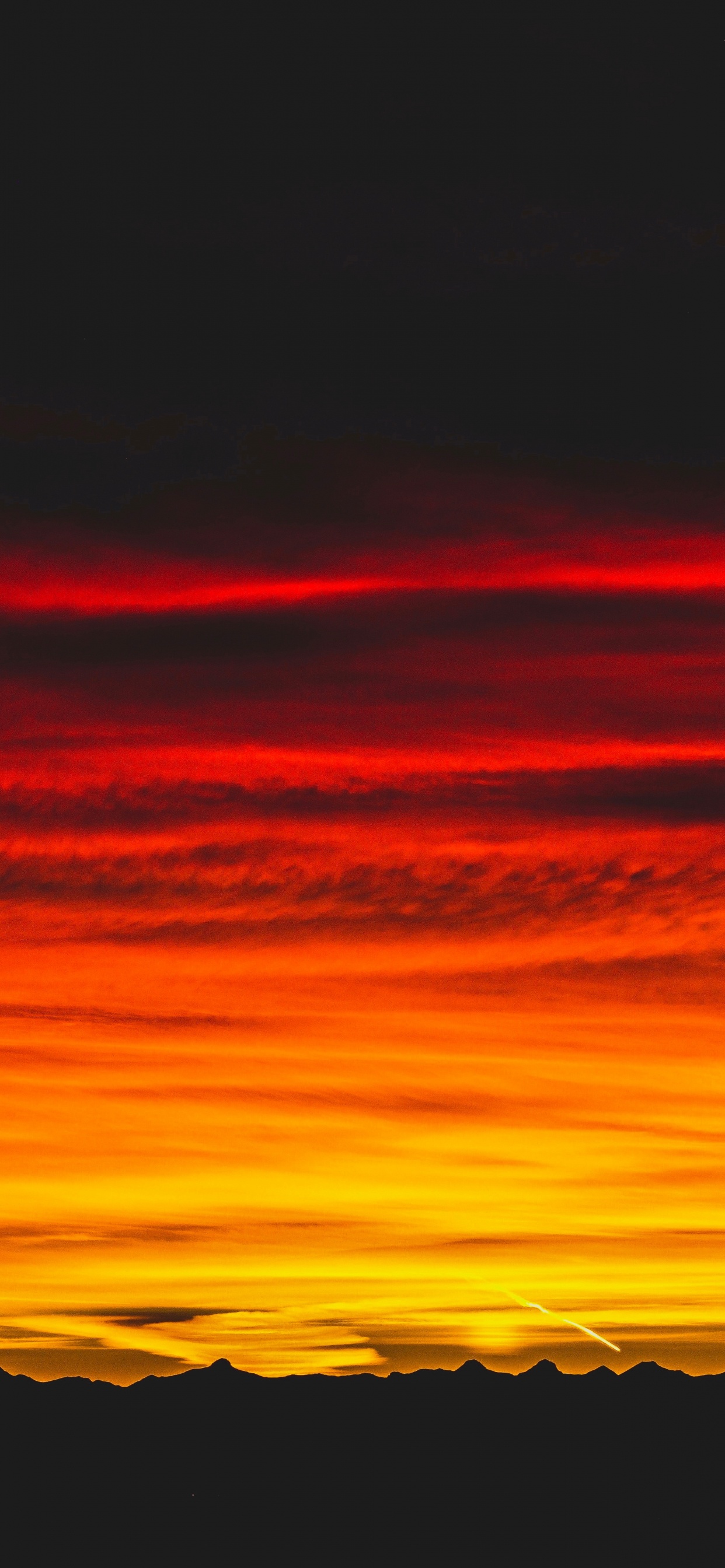 Sonnenuntergang, Afterglow, Horizont, Sonnenaufgang, Orange. Wallpaper in 1242x2688 Resolution