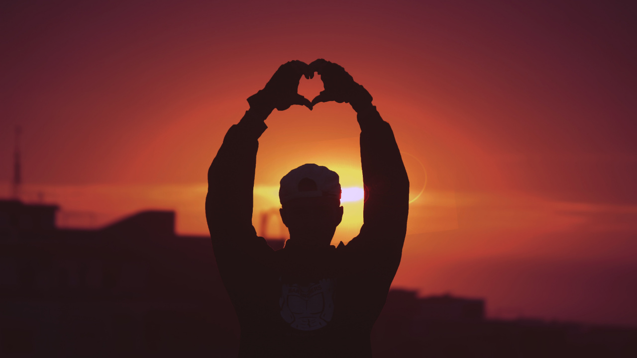 Sunset, Heat, Backlighting, Silhouette, Sunrise. Wallpaper in 1280x720 Resolution