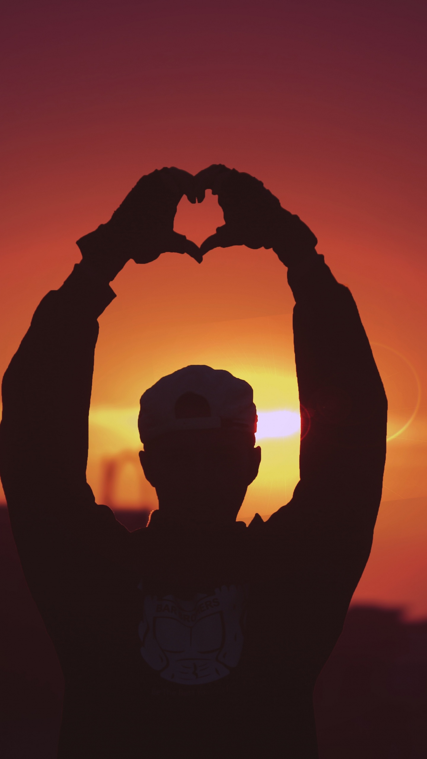 Sonnenuntergang, Hitze, Hintergrundbeleuchtung, Silhouette, Sonnenaufgang. Wallpaper in 1440x2560 Resolution