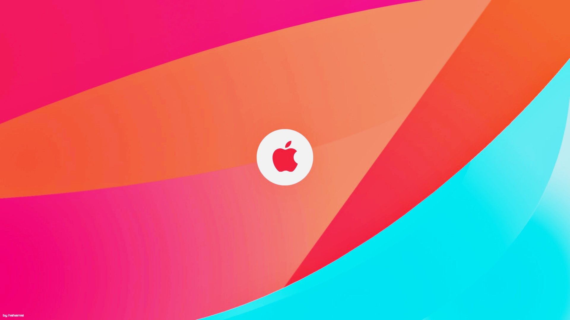 Apple, Macbook, Orange, Pink, Grafik-design. Wallpaper in 1920x1080 Resolution