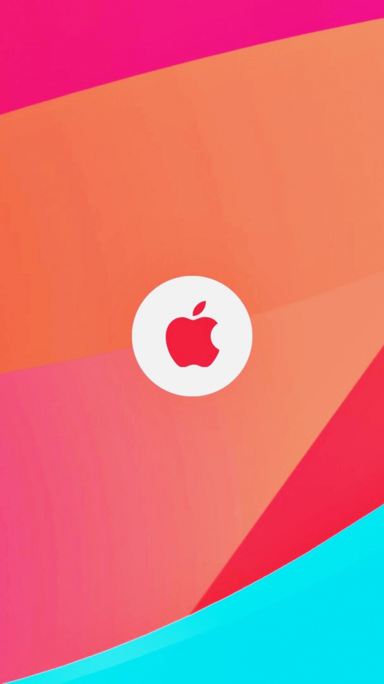 Apple, Air, 红色的, 橙色, 粉红色 壁纸 750x1334 允许