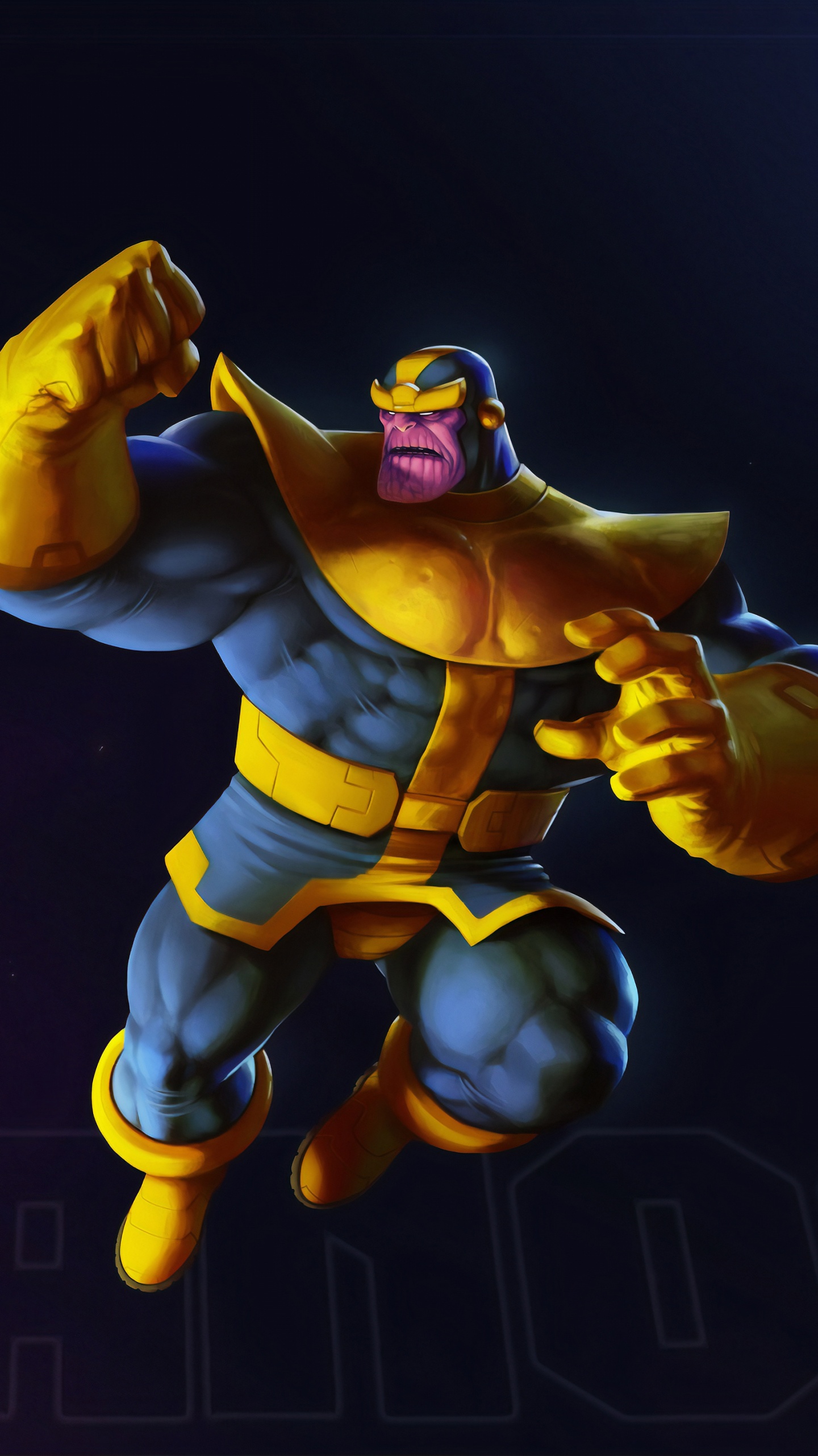 Ilustración de Robot Amarillo y Rojo. Wallpaper in 1440x2560 Resolution