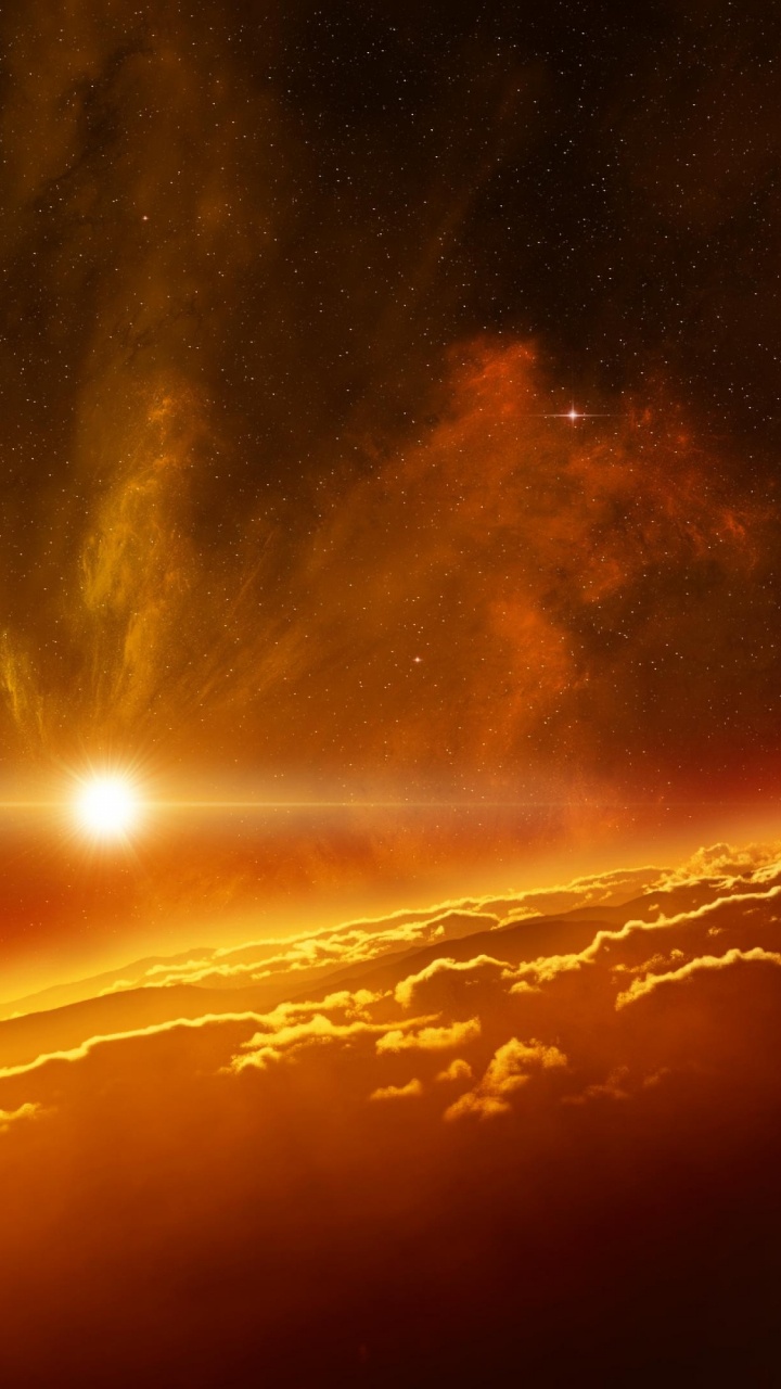 空间, 气氛, 天文学对象, 外层空间, 地平线 壁纸 720x1280 允许