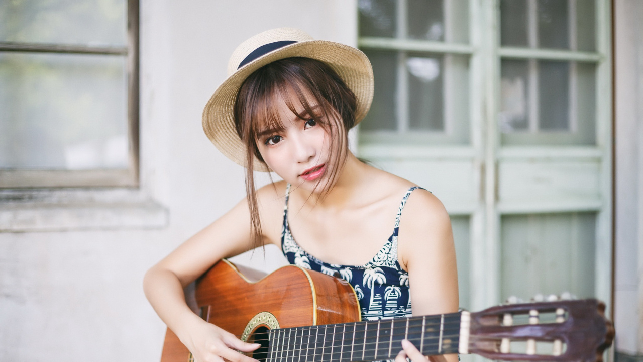 Guitar, Acoustic Guitar, String Instrument, Musical Instrument, Plucked String Instruments. Wallpaper in 1280x720 Resolution