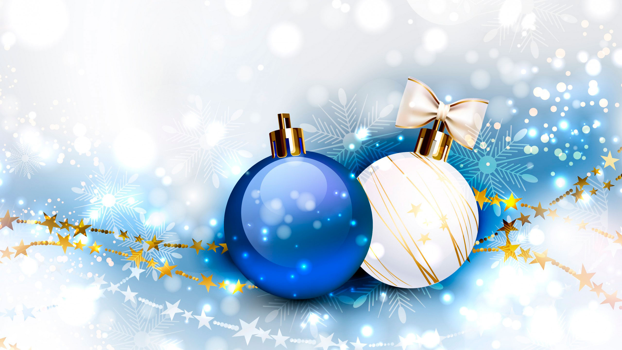 Le Jour De Noël, Nouvelle Année, Illustration, Ornement de Noël, Décoration de Noël. Wallpaper in 2560x1440 Resolution