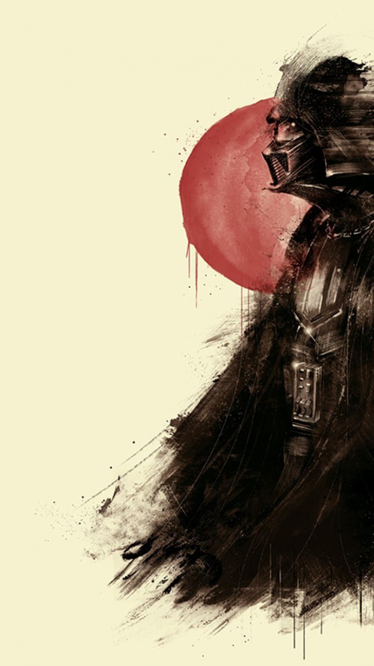 Darth Vader Fan Art, Darth Vader, Darth Maul, Star Wars Vader Print, Fan Art. Wallpaper in 750x1334 Resolution
