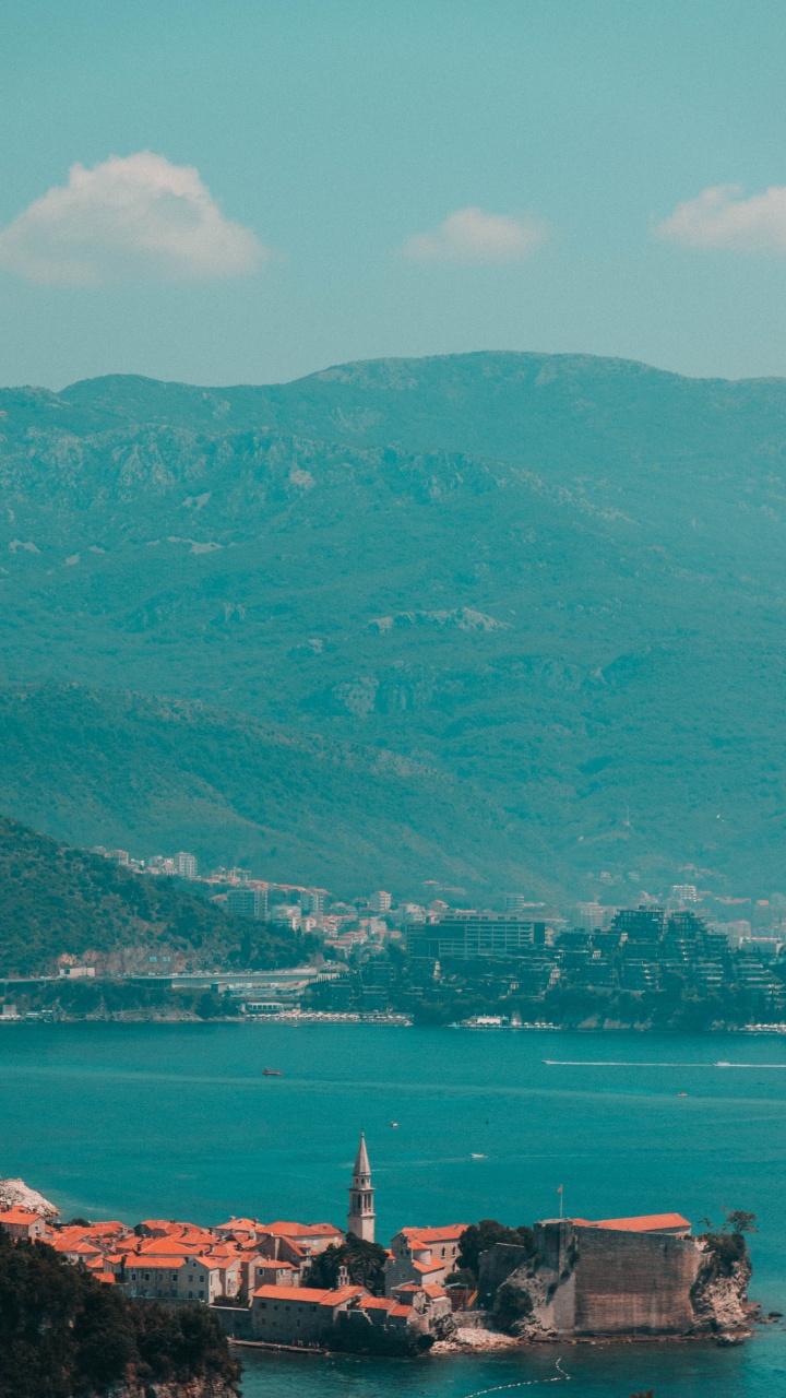 绿色的, 天空, 岬, 海岸, 大海 壁纸 720x1280 允许